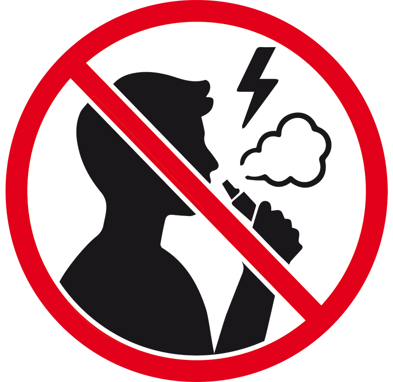 Icon Keine E-Zigaretten oder Vapes